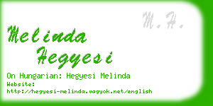 melinda hegyesi business card